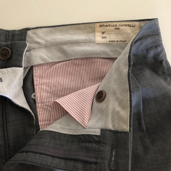 Brunello Cucinelli Gray Pants - Picture 3 of 4